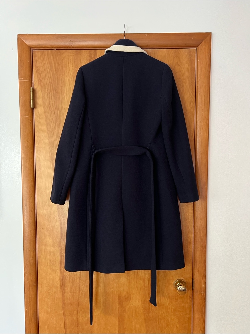 J. Crew Tipped Topcoat Italian Stadium Wool Women’s Size 2